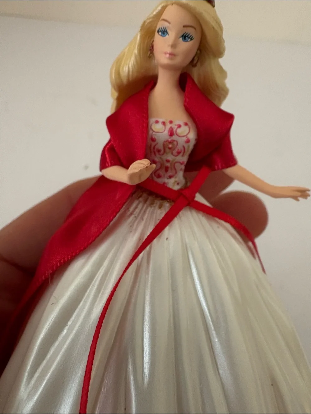 Hallmark Keepsake 2010 Celebration Barbie Ornament. Red/white. Great shape/box